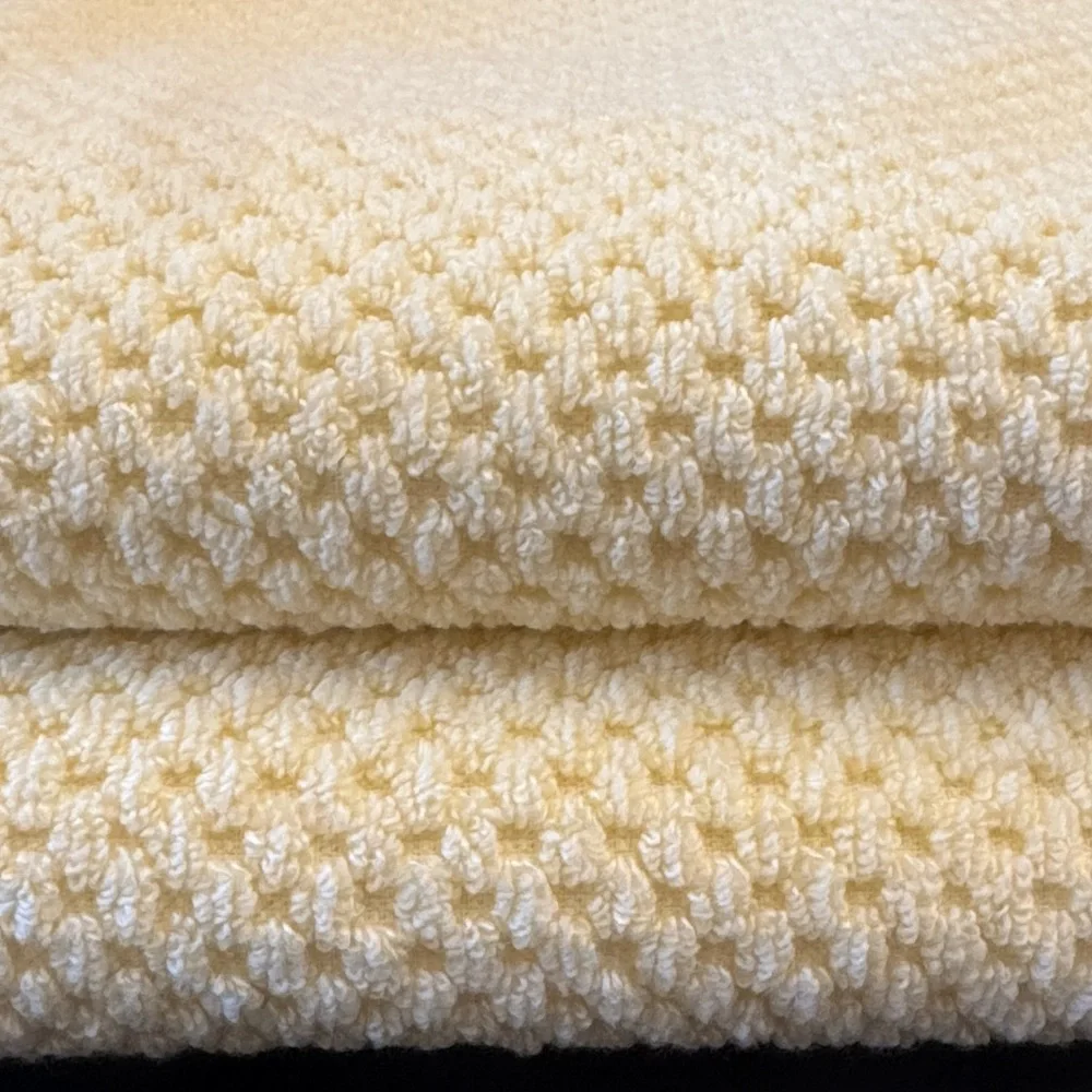 2pc ECOEXISTENCE Bamboo Yellow Zero Twist Loops Bath Towel Set - Daffodil
